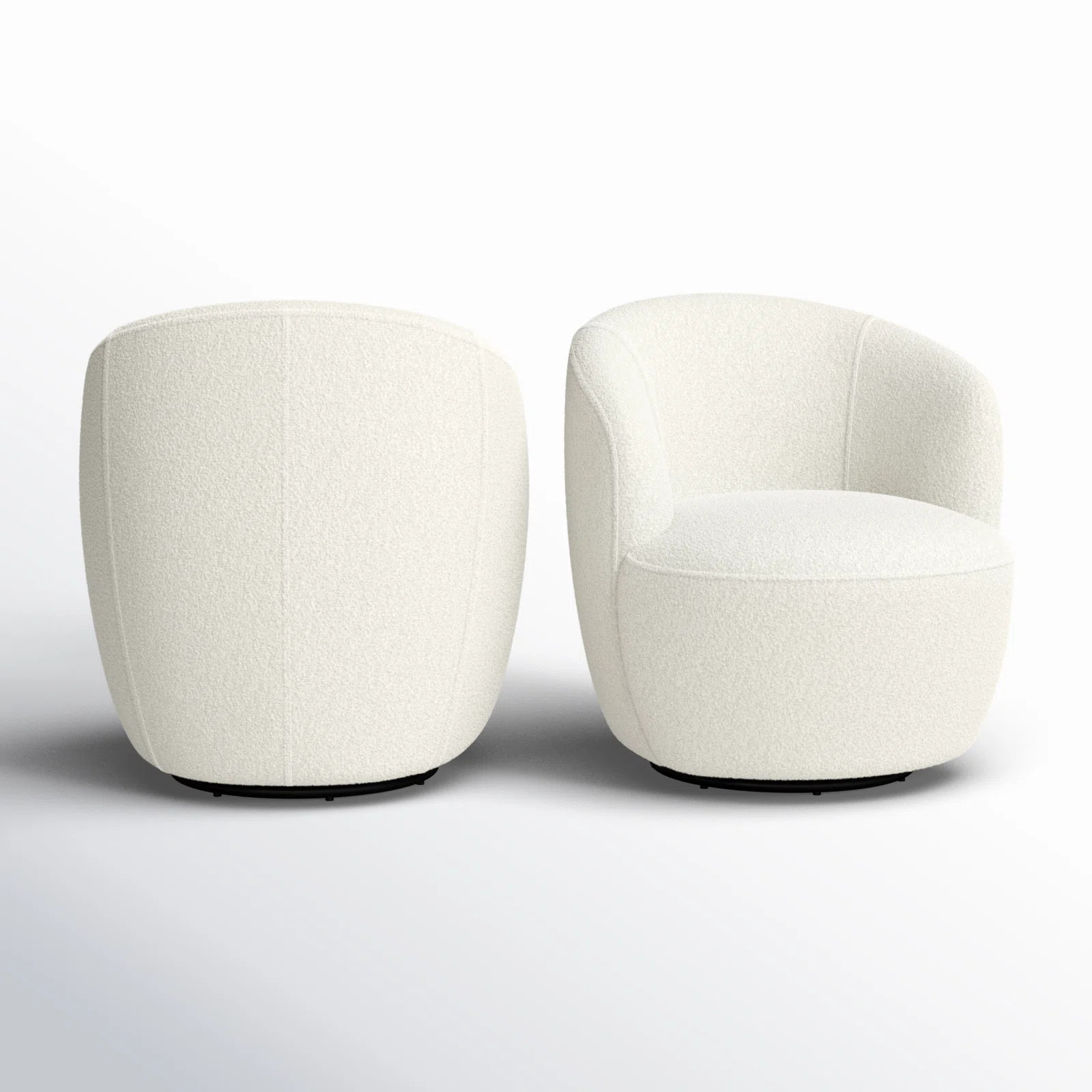 Anneros Upholstered Small Swivel Barrel Chair (Set of 2) | Wayfair North America