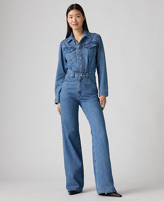 Women's Western Long Sleeve Jumpsuit | Macy's