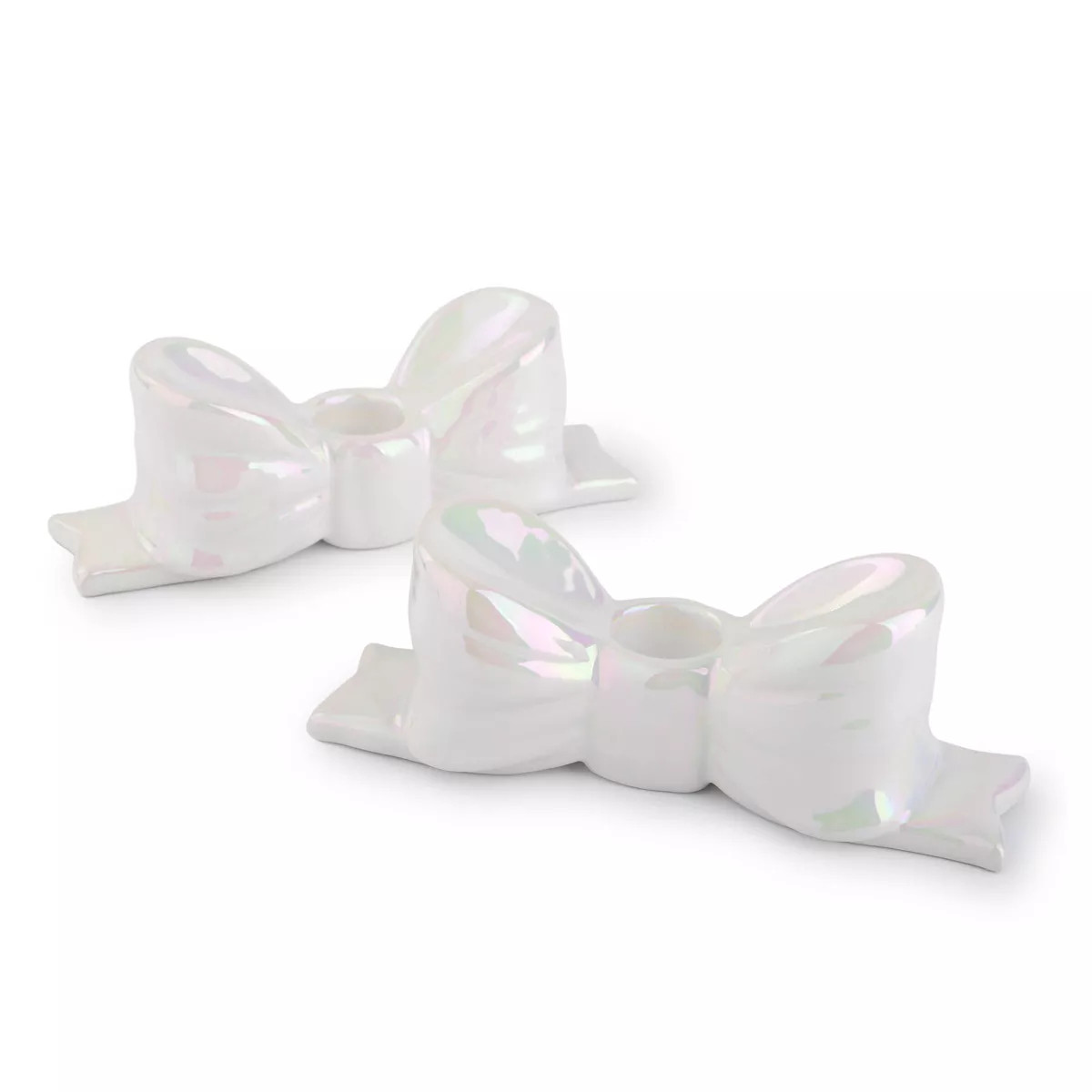 2pk Ceramic Candle Holders Bow - Bullseye's Playground™ | Target