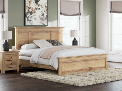Fenderport King Panel Bed, Tan | Ashley Homestore