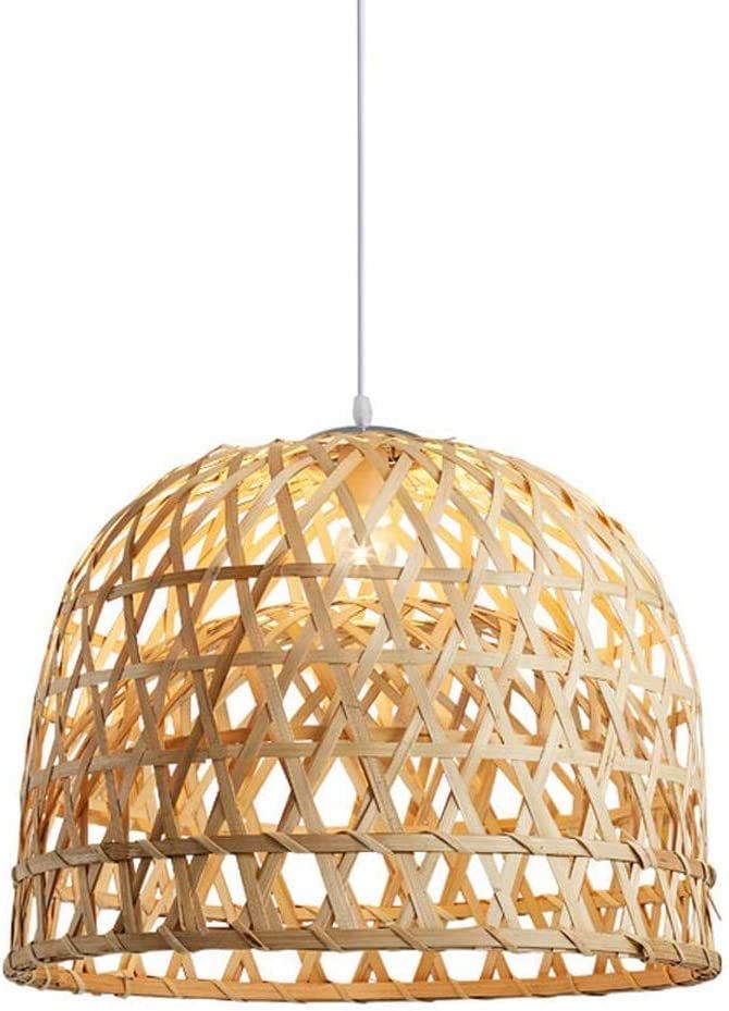 SkyTalent Woven Bamboo Pendant Light, Natural Simple Hand Weaved Pendant Light, Creative Farmhous... | Amazon (US)