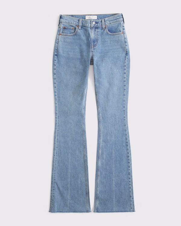 Curve Love Mid Rise Bootcut Jean | Abercrombie & Fitch (US)