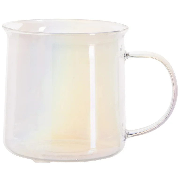 Mainstays Clear Camp Glass Mug, 18 fl oz, Heat-Resistant Borosilicate Glass | Walmart (US)