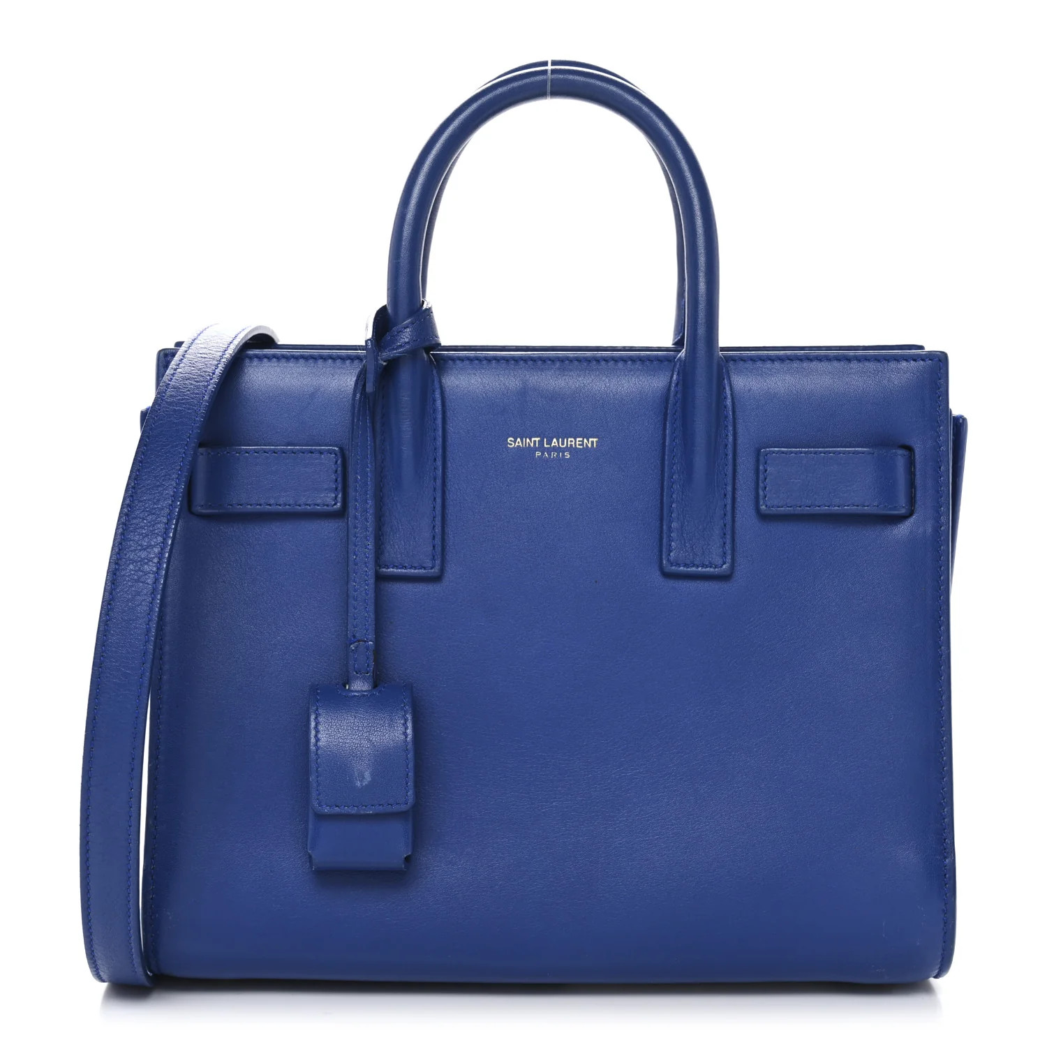 Saint Laurent Calfskin Nano Sac De Jour Royal Blue 1867043 | FASHIONPHILE (US)