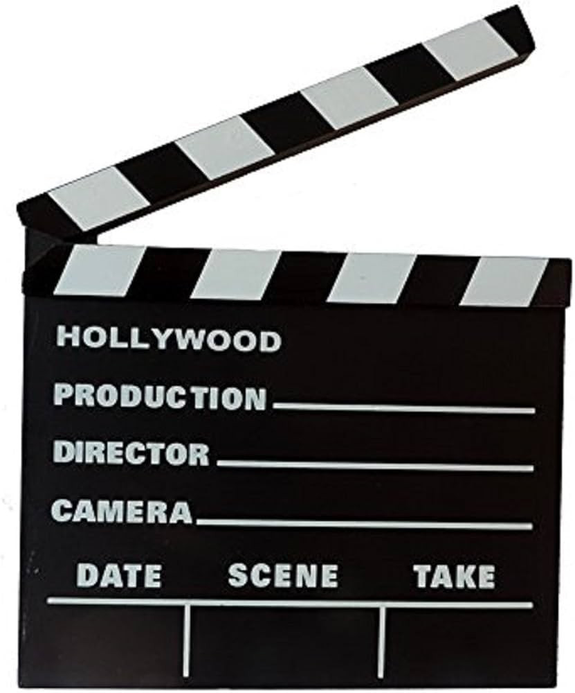 Rhode Island Novelty 7 Inch x 8 Inch Hollywood Movie Clapboard, One Per Order | Amazon (US)
