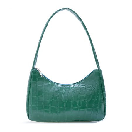Happybear Fashion PU Leather Women Purse Handbag Solid Alligator Pattern Shoulder Bags (Green) | Walmart (US)