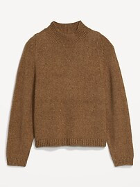 Melange Cozy Mock-Neck Sweater for Women | Old Navy (US)