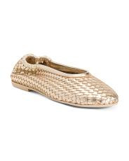 Made In Italy Leather Ballerina Flats | TJ Maxx
