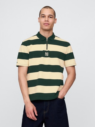 Gap × Malbon Logo Striped Polo Shirt | Gap (US)
