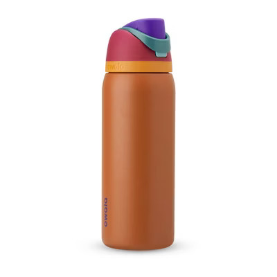 Owala 32oz FreeSip Stainless Steel Water Bottle Gemstone Chic - Plum/Brown: Portable Drinkware | Target