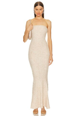 Bellamy Maxi Tube Dress in Natural | Revolve Clothing (Global)