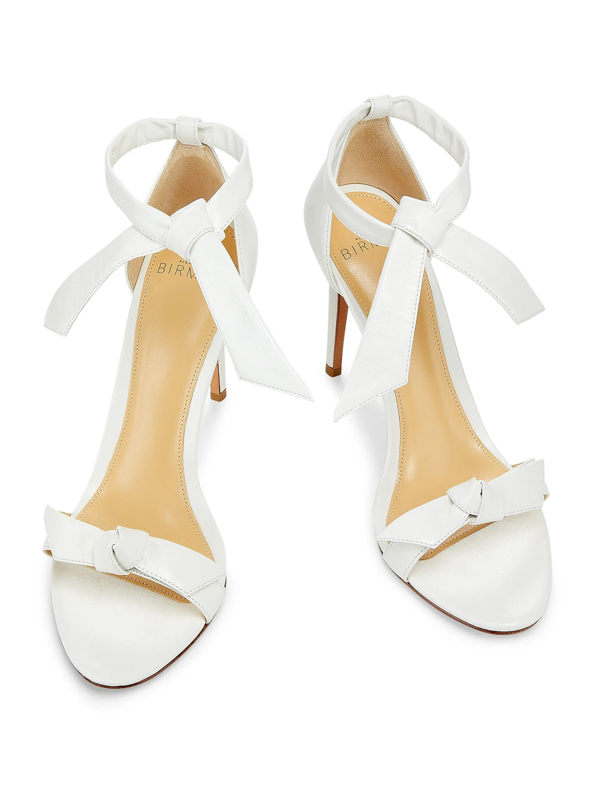 Clarita Bow Leather Sandals | Saks Fifth Avenue