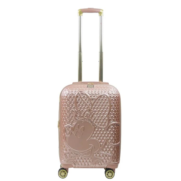 Minnie Mouse Raised Shape Rose Gold 22" with set of 2 Luggage ID Tags | Walmart (US)