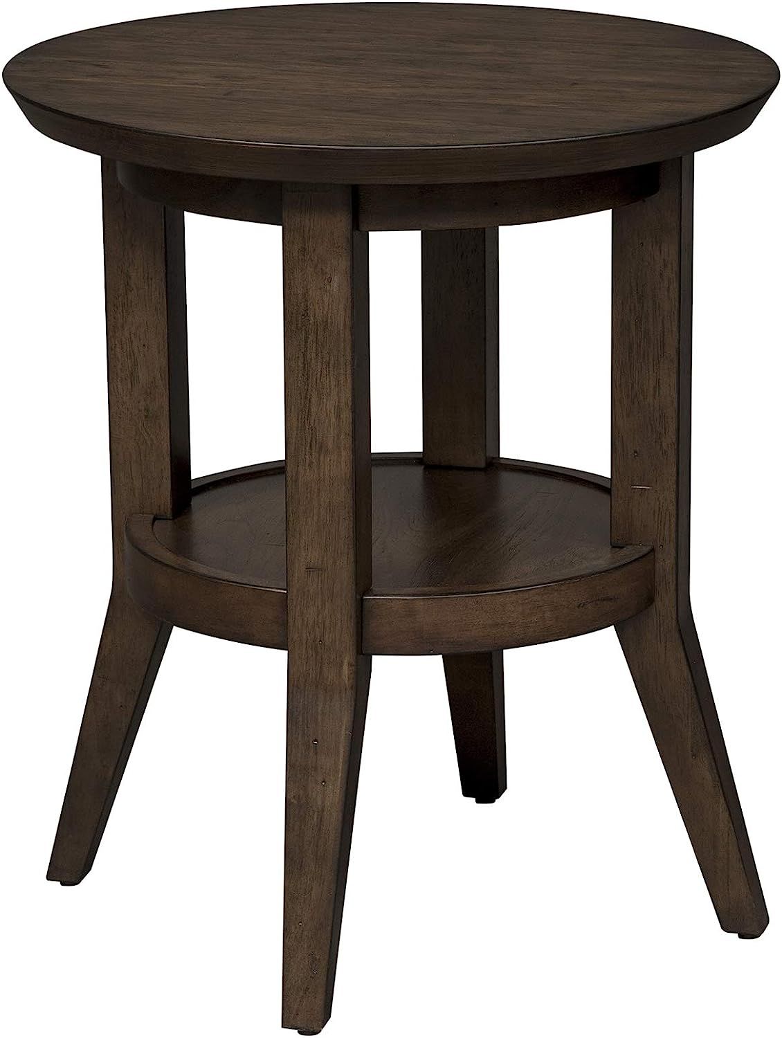 Liberty Furniture INDUSTRIES Ventura BLVD Round End Table, W22 x D22 x H25, Dark Brown | Amazon (US)
