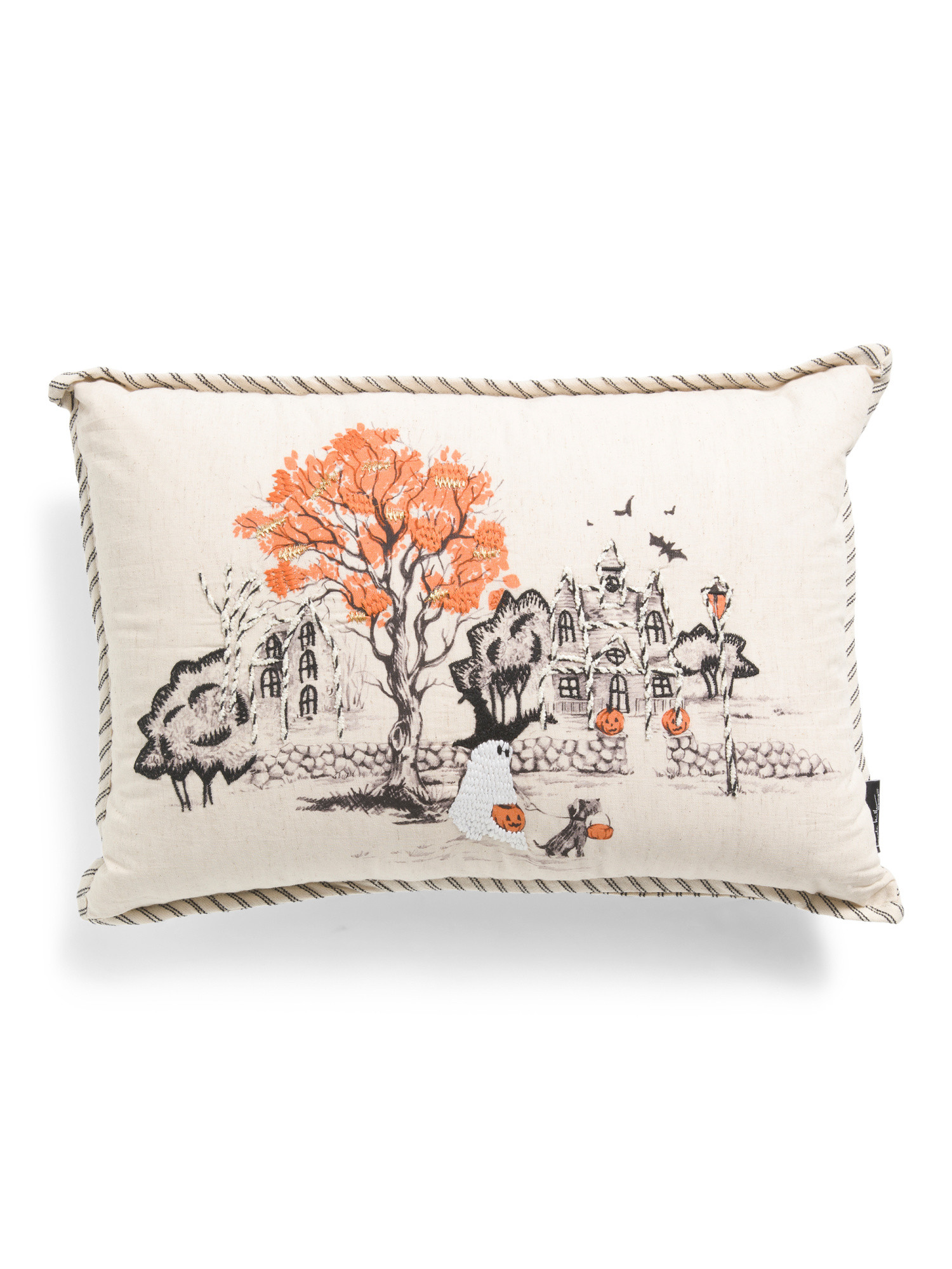 14x20 Linen Blend Hallows Eve Walking Dog Pillow | Throw Pillows | Marshalls | Marshalls