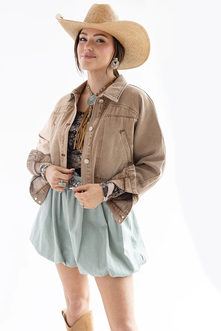 Rust Denim Jacket | Flea Style