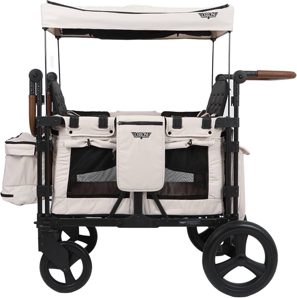 Keenz XC+ 2.0 - Luxury Comfort Stroller Wagon | Foldable 4 Passenger Quad Seater with Adjustable ... | Amazon (US)