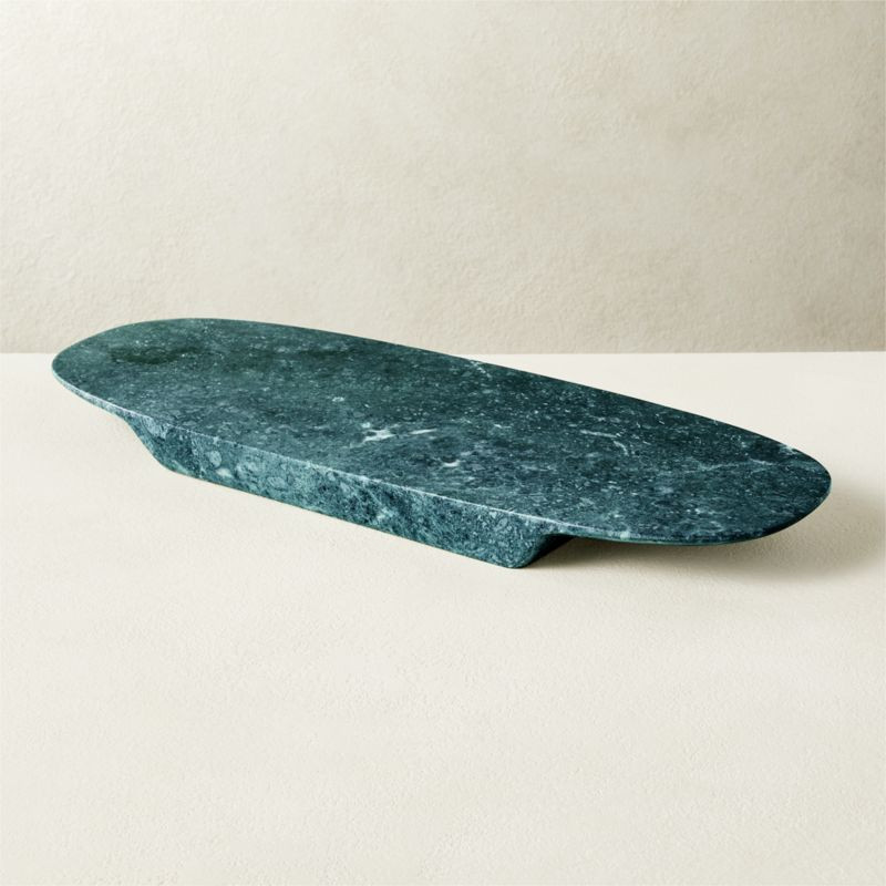 Emmy Green Marble Server | CB2 | CB2