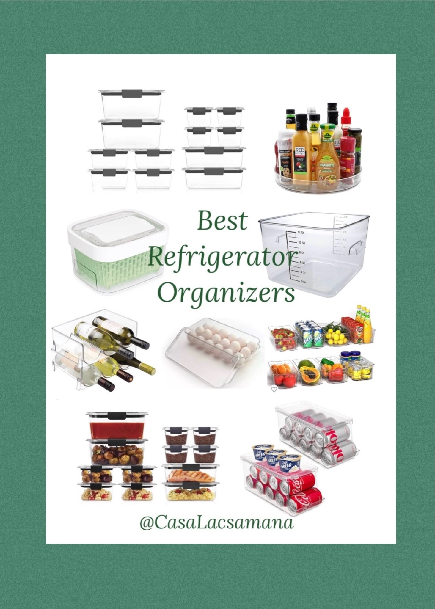 Time to Organize!
Best Refrigerator Organizers