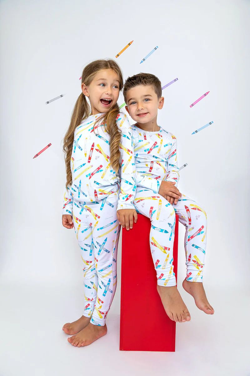 CrayonTwo-Piece Long Set | Little Pajama Co.