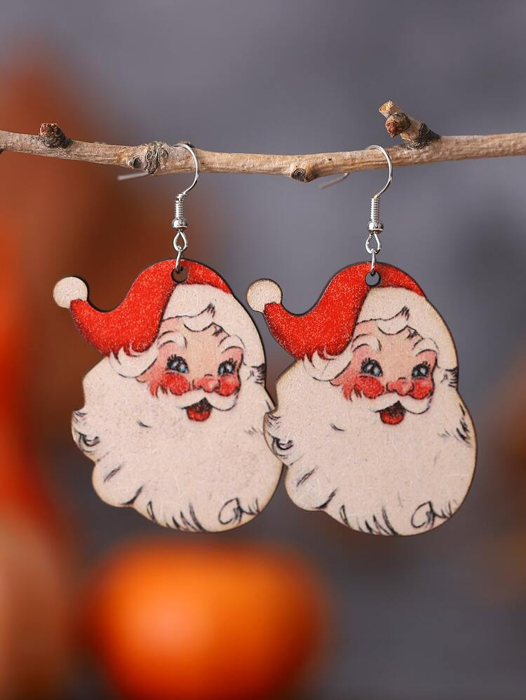 Christmas Santa Claus Decor Drop Earrings | SHEIN