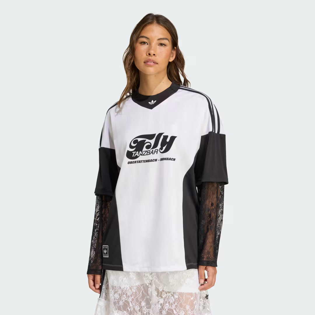 adidas Originals Long Sleeve Lace JerseyWhite 2XLWomens | adidas (US)