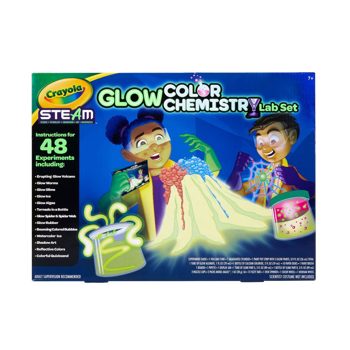 Crayola Glow Chemistry Lab Set: Science Kit for Kids, Experiments, Educational Focus, Ages 7+ | Target