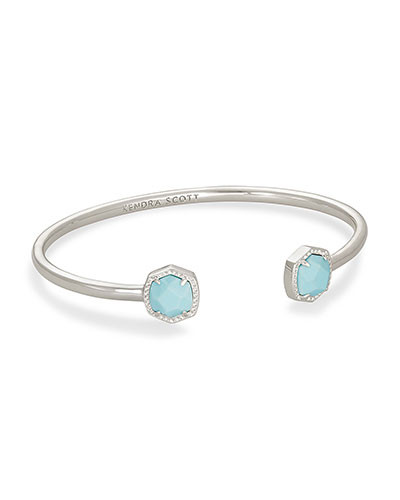 Davie Silver Cuff Bracelet in Light Blue Magnesite | Kendra Scott