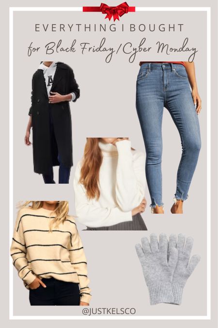 everything I bought for black friday/cyber monday // wool wrap coat is from gap - currently sold out but linked a similar style! aerie unreal tech gloves sold out but linked similar style 

#LTKHoliday #LTKCyberWeek #LTKGiftGuide