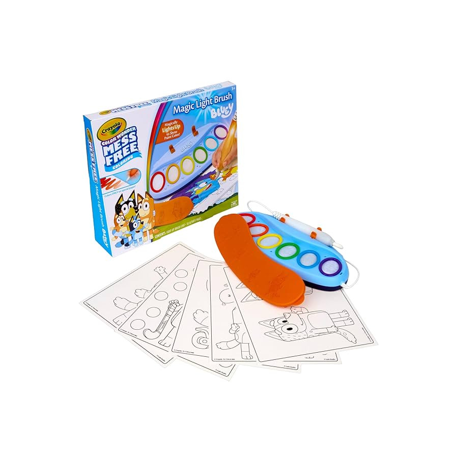 Crayola Bluey Color Wonder Magic Light Brush, Mess Free Painting Station for Kids, Holiday for Ki... | Amazon (US)