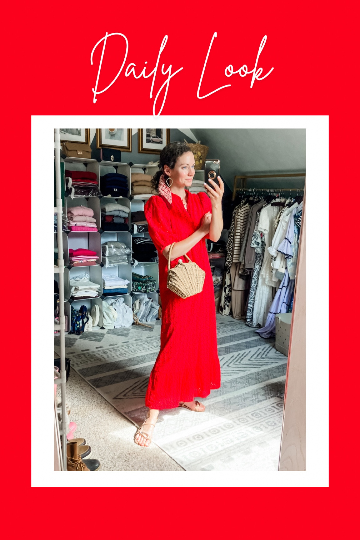 A red cotton dress for summer!
Red cotton dress is old from Tuckernuck, linking similar. 
Coach silk scarf is vintage, linking similar. 
Rattan shell handbag from Chicwish. 
Marc Fisher sandals are old, linking similar. 
Summer dress. Summer outfit. Petite outfit. Modest outfit. Modest dress  

#LTKootd #LTKdayinmylife #LTKgrwm