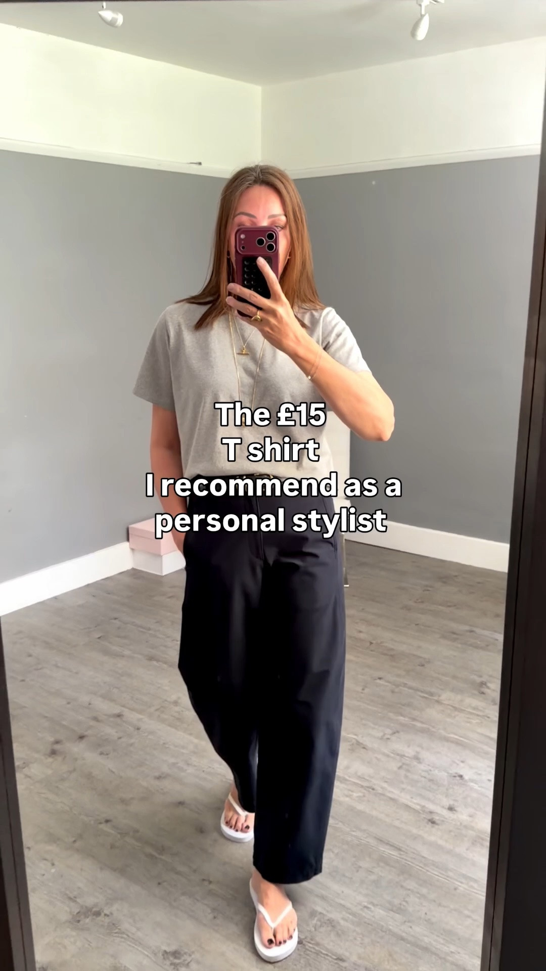 I wear a T shirt all year round so I when I find one this good I tell everyone! 
This is the one I wear on repeat and recommend to my styling clients.
Mid weight jersey which keeps its shape, flattering sleeve shape and the perfect length. It washes really well and has 5 star reviews.

#LTKsummer #LTKstyletip #LTKover50style