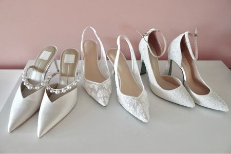 My bridal shoe collection is growing! 🤪  Betsey Johnson makes the best bridal shoes 

pearl heels wedding engagement bachelorette white heels

#LTKShoeCrush #LTKFindsUnder100 #LTKWedding