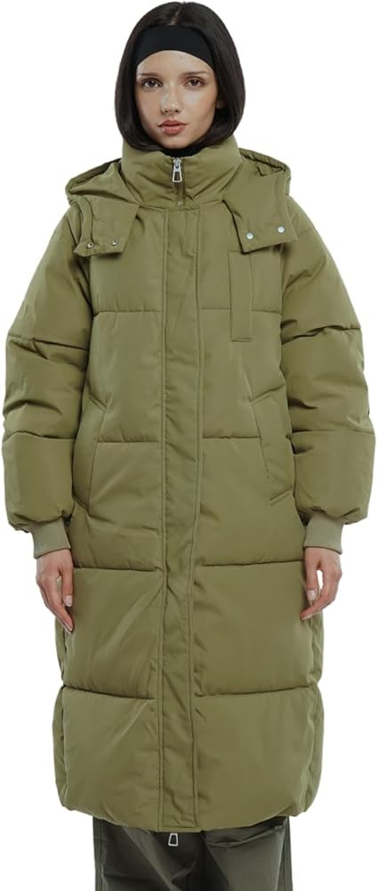 Long Puffer Jacket for Women,2024 Thickened Winter Coat Hooded with Deep Pockets, Ladies Warm Win... | Amazon (US)