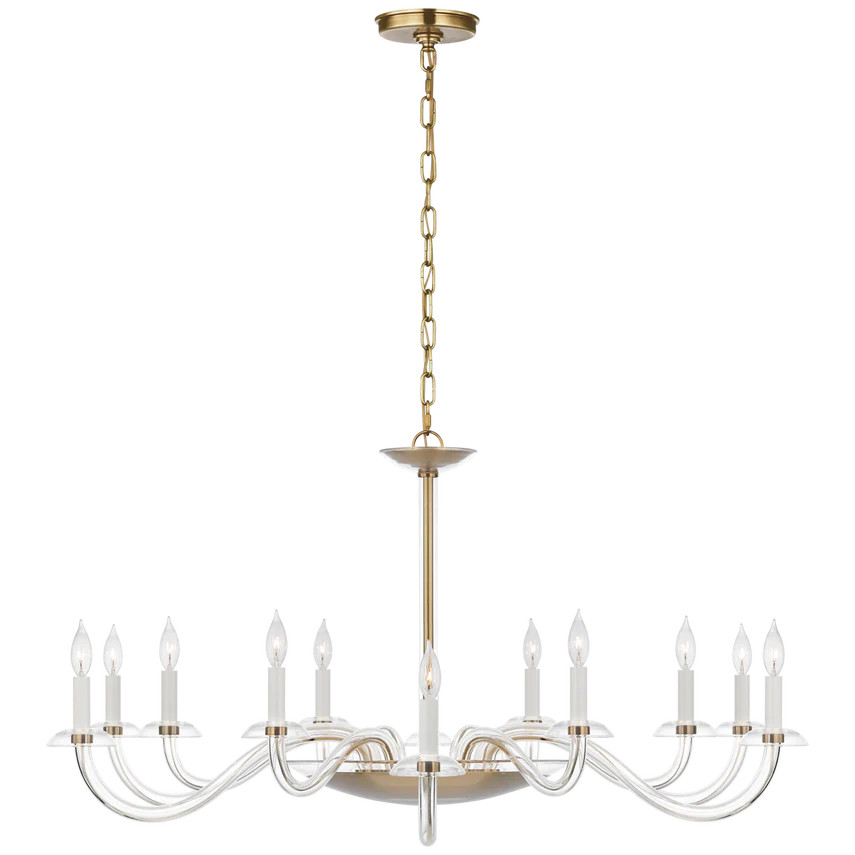 Brigitte Grande Chandelier - Hand Rubbed Antique Brass | Paloma & Co.