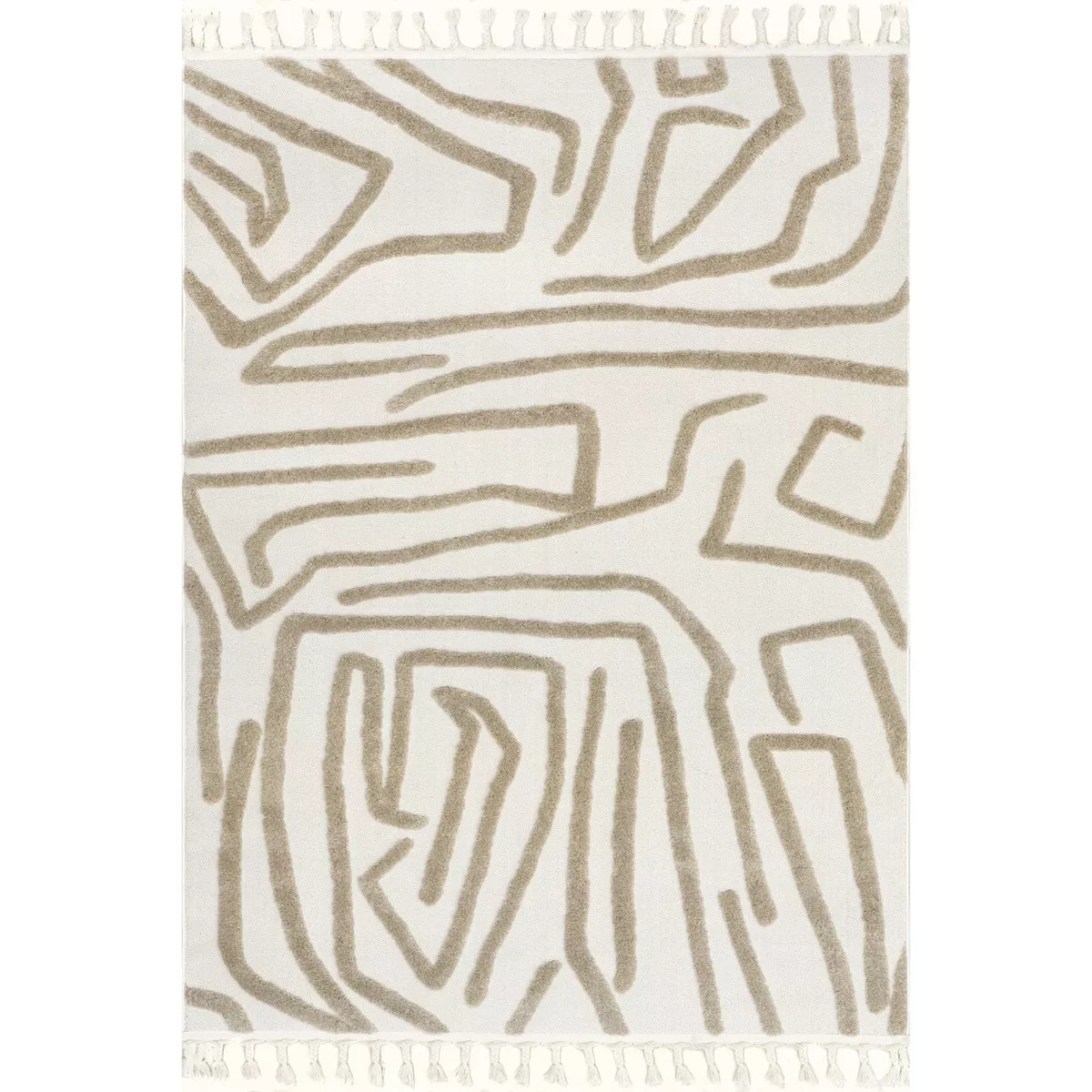 nuLOOM Tenisha High/Low Abstract Tassel Area Rug | Target