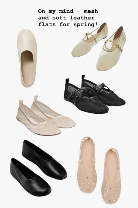 Edit of beautiful mesh and soft leather flats - both designer and high street! 

#LTKSeasonal #LTKshoecrush #LTKeurope