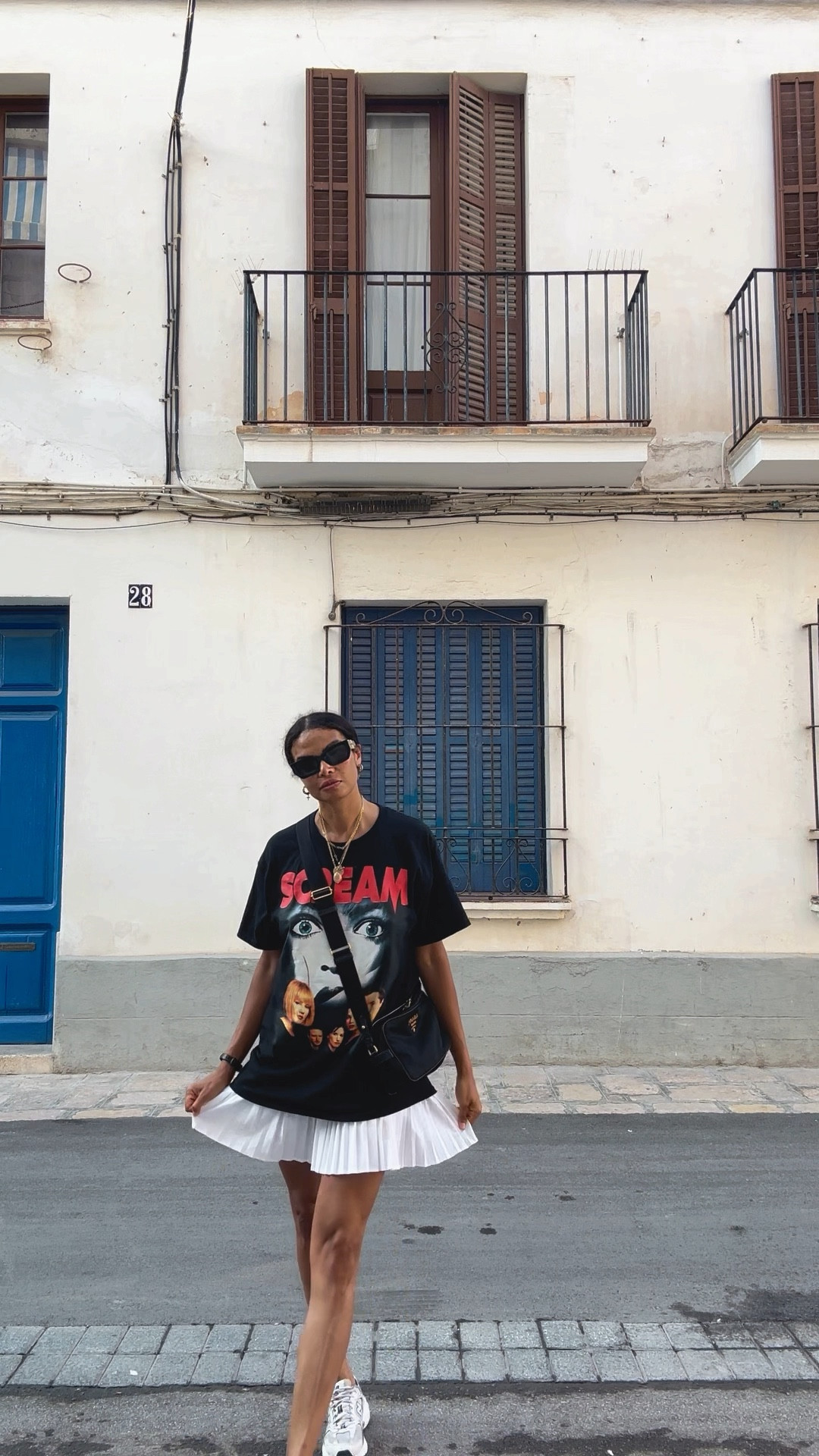 October outfit, Halloween Inspiration, autumn outfits, fall outfits, graphic t shirt, logo t shirt, transitional autumn outfits, mini skirt outfits, oversized tee outfits

#LTKstyletip #LTKSeasonal #LTKHalloween