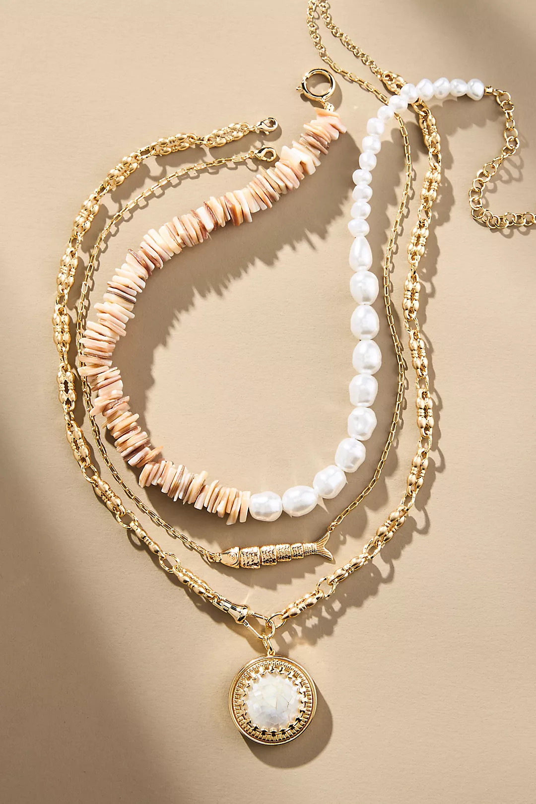 Shades of Sea Layered Necklaces: Charm Edition | Anthropologie (US)
