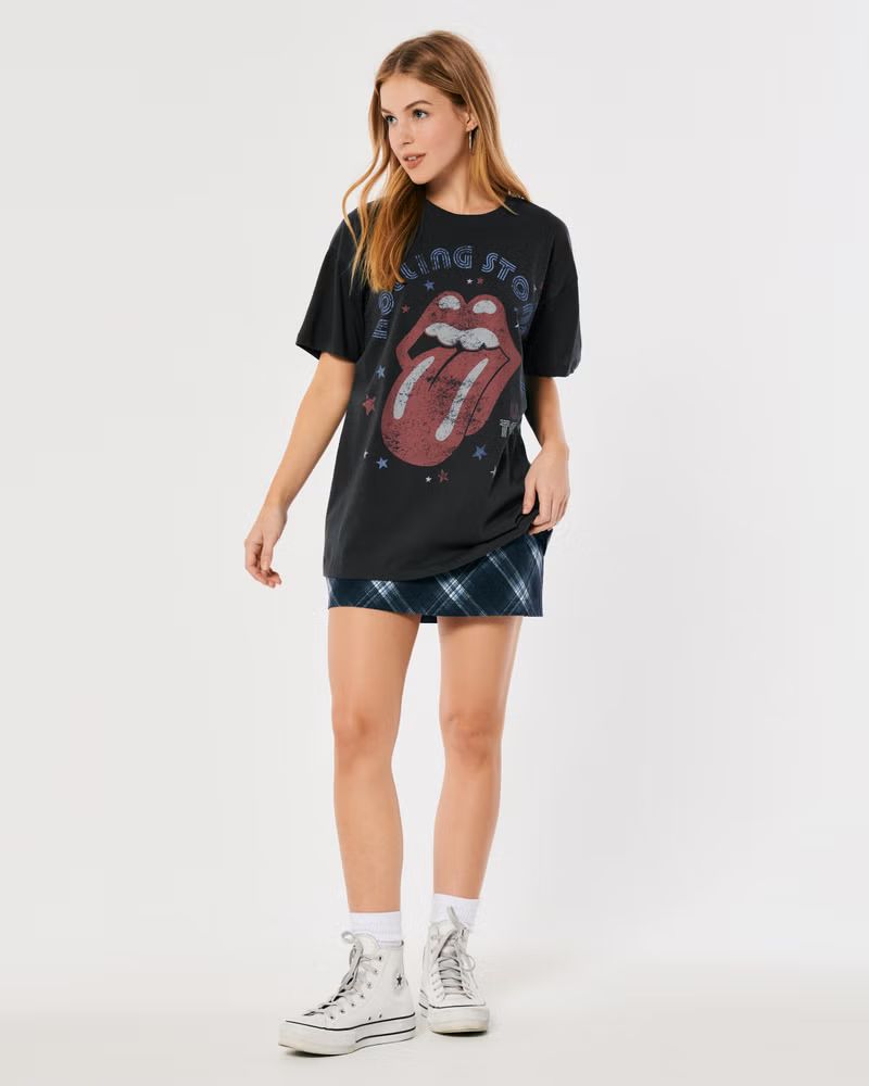 Oversized Rolling Stones Graphic Tee | Hollister (US)