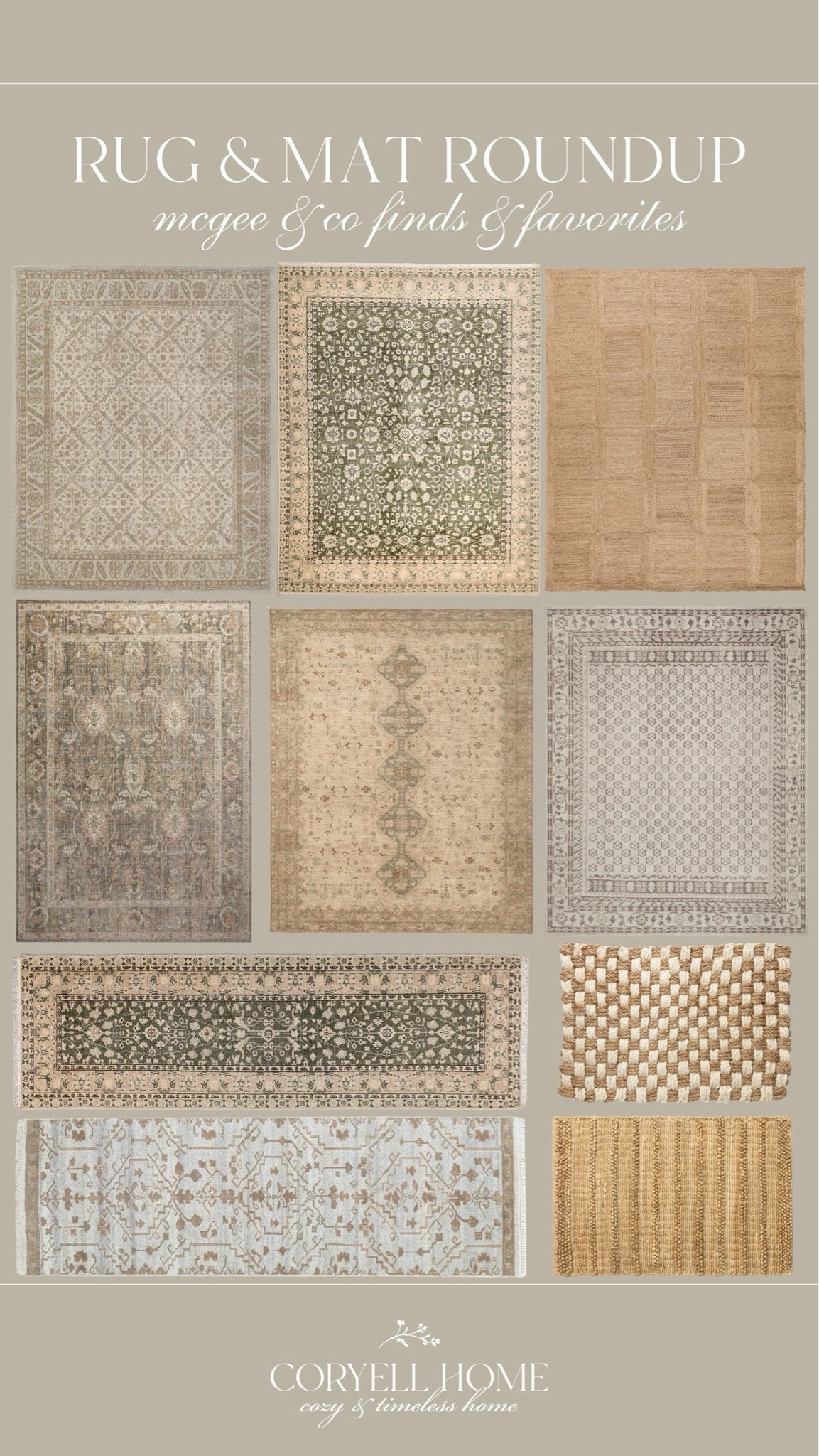 The prettiest vintage rugs and woven doormats from McGee & Co. 😍 I just love these patterns and textures! They’re so beautiful and would look pretty in any transitional style home.

#LTKHome