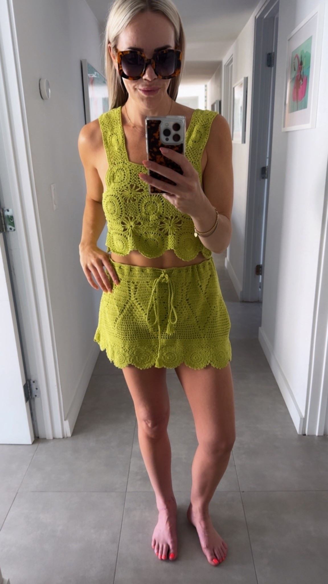 Out of the cold and straight into this crochet set 🍋‍🟩 

#LTKsummer #LTKtravel