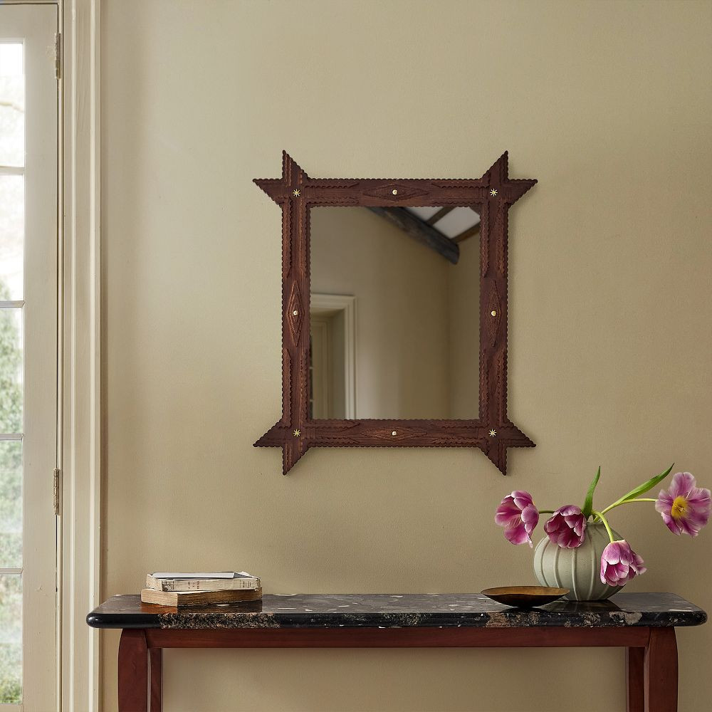Pierce & Ward Rectangle Tramp Art Wall Mirror | West Elm (US)