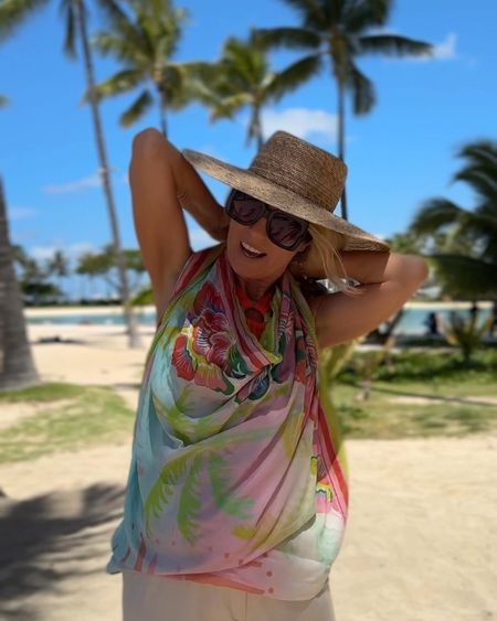 Super easy top that you can make from your beach sarong/ pareo , or just oversized scarf . It comes handy when you are traveling light! It makes a super easy and cute vacation outfit! 

#LTKStyleTip #LTKTravel #LTKSwim