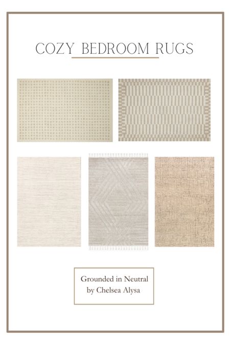 neutral cozy rugs perfect for a bedroom - most are on sale! 

#LTKsalealert #LTKhome