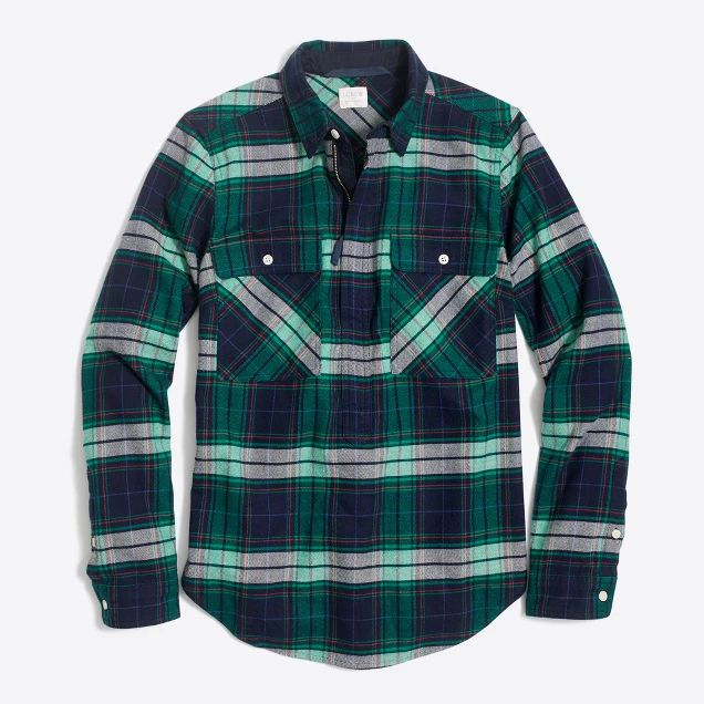 Buffalo check shirt-jacket | J.Crew Factory