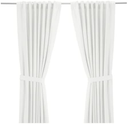 IKEA Ritva White Curtain Set - Size: 57 x 98 (1, White) | Amazon (US)