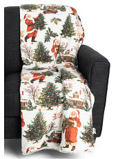 Cotton Vintage Americana Christmas Gauze Plush Throw | Pillows & Decor | Marshalls | Marshalls