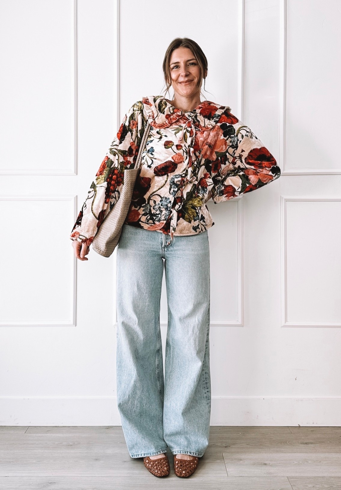 Easy floral + wide leg denim outfit 🤍 Comfortable, flattering, and perfect for everyday wear.

#LTKootd #LTKgrwm #LTKmomlife