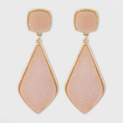 SUGARFIX by BaubleBar Glamorous Druzy Drop Earrings | Target